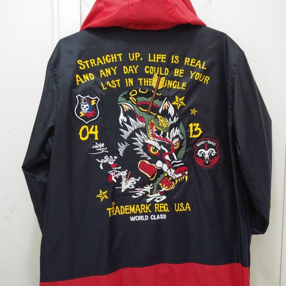 Reason "Take Over" Half Zip Hooded Jacket - Picture 2 of 4